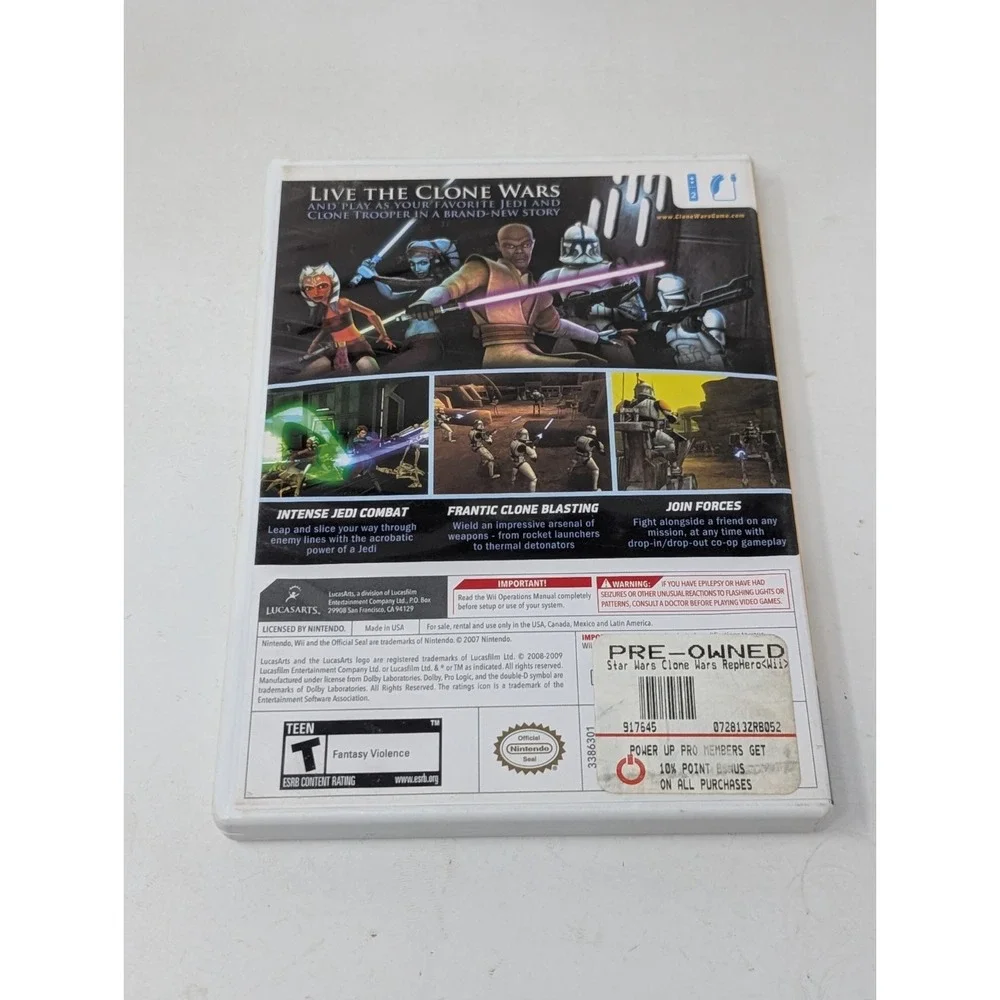 Star Wars: The Clone Wars - Republic Heroes - Nintendo Wii - Complete In Box CIB